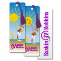PET Bookmark w/ 3D Lenticular Images of Animated Tropical Sun (Imprinted)